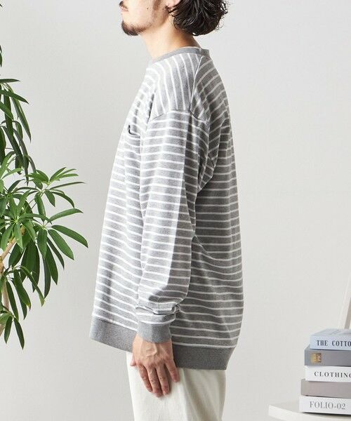 SHIPS / シップス Tシャツ | SHIPS any: ソリッド / ボーダー スウェットライク Tシャツ (ロンT)◇ | 詳細19