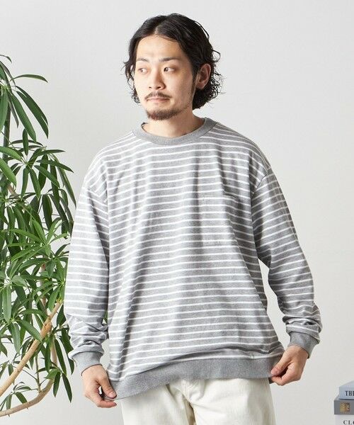 SHIPS / シップス Tシャツ | SHIPS any: ソリッド / ボーダー スウェットライク Tシャツ (ロンT)◇ | 詳細21