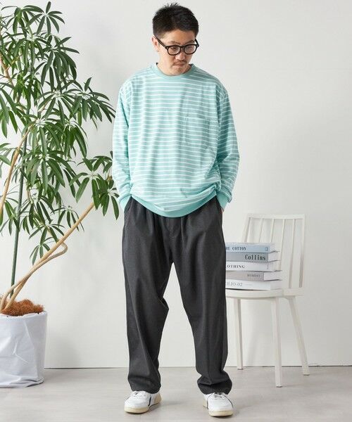 SHIPS / シップス Tシャツ | SHIPS any: ソリッド / ボーダー スウェットライク Tシャツ (ロンT)◇ | 詳細29