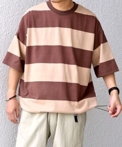 SHIPS / シップス Tシャツ | SHIPS any: ワイド カラー ボーダー スピンドル Tシャツ◇