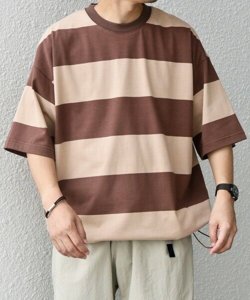 SHIPS / シップス Tシャツ | SHIPS any: ワイド カラー ボーダー スピンドル Tシャツ◇ | 詳細3