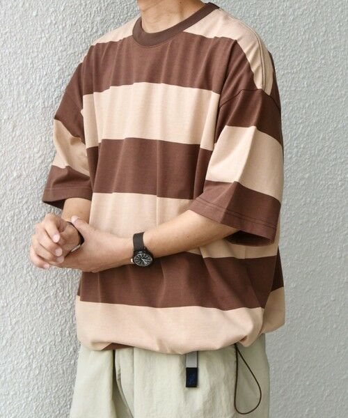 SHIPS / シップス Tシャツ | SHIPS any: ワイド カラー ボーダー スピンドル Tシャツ◇ | 詳細4