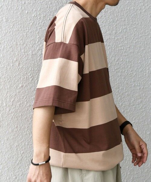 SHIPS / シップス Tシャツ | SHIPS any: ワイド カラー ボーダー スピンドル Tシャツ◇ | 詳細5