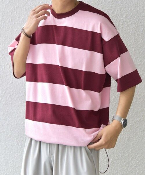 SHIPS / シップス Tシャツ | SHIPS any: ワイド カラー ボーダー スピンドル Tシャツ◇ | 詳細11