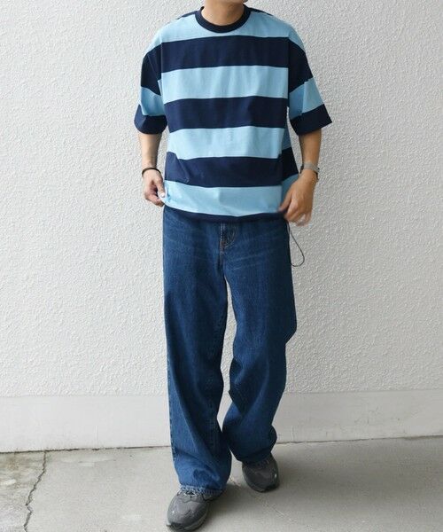 SHIPS / シップス Tシャツ | SHIPS any: ワイド カラー ボーダー スピンドル Tシャツ◇ | 詳細15
