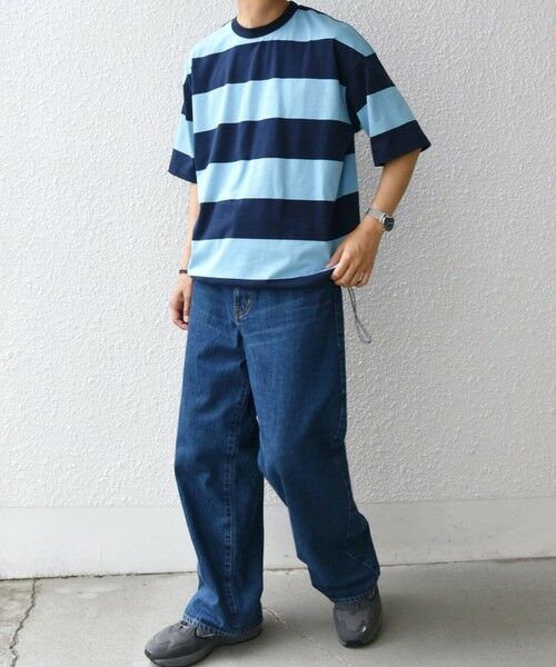 SHIPS / シップス Tシャツ | SHIPS any: ワイド カラー ボーダー スピンドル Tシャツ◇ | 詳細16