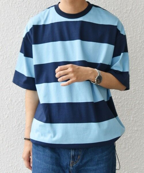 SHIPS / シップス Tシャツ | SHIPS any: ワイド カラー ボーダー スピンドル Tシャツ◇ | 詳細17