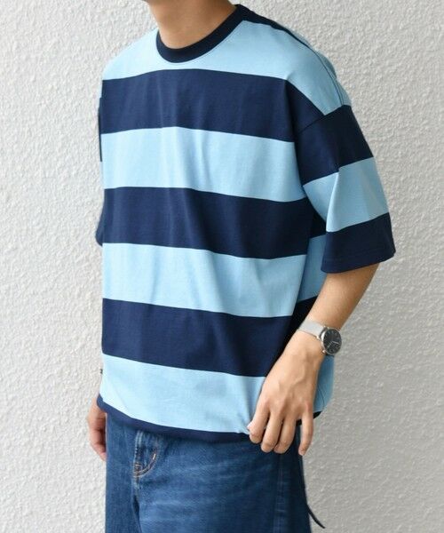 SHIPS / シップス Tシャツ | SHIPS any: ワイド カラー ボーダー スピンドル Tシャツ◇ | 詳細18