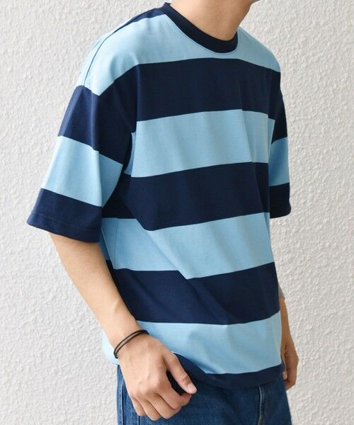 SHIPS / シップス Tシャツ | SHIPS any: ワイド カラー ボーダー スピンドル Tシャツ◇ | 詳細19