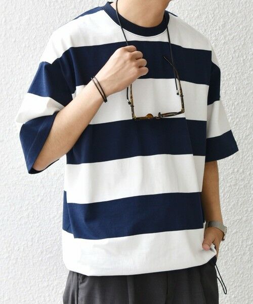 SHIPS / シップス Tシャツ | SHIPS any: ワイド カラー ボーダー スピンドル Tシャツ◇ | 詳細26