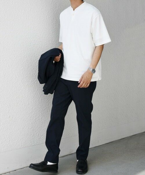 SHIPS / シップス Tシャツ | SHIPS any:〈接触冷感・遮熱・UVカット機能等〉サマーファンクション 鹿の子 ヘンリーネック Tシャツ◇ | 詳細2