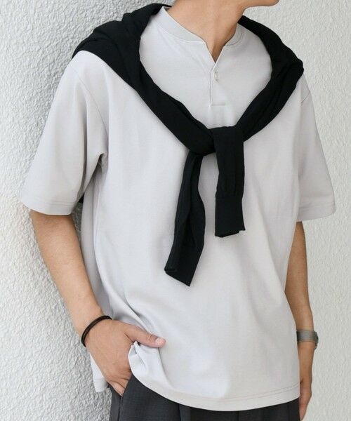 SHIPS / シップス Tシャツ | SHIPS any:〈接触冷感・遮熱・UVカット機能等〉サマーファンクション 鹿の子 ヘンリーネック Tシャツ◇ | 詳細12