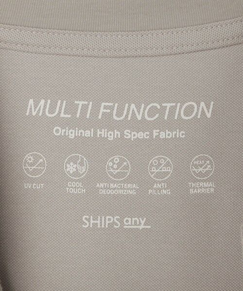 SHIPS / シップス Tシャツ | SHIPS any:〈接触冷感・遮熱・UVカット機能等〉サマーファンクション 鹿の子 ヘンリーネック Tシャツ◇ | 詳細15
