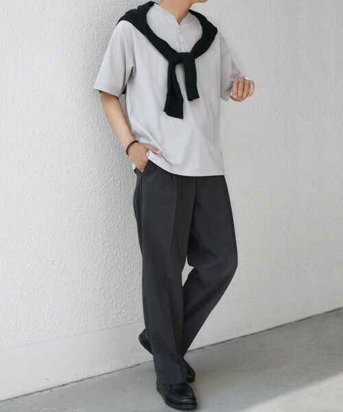 SHIPS / シップス Tシャツ | SHIPS any:〈接触冷感・遮熱・UVカット機能等〉サマーファンクション 鹿の子 ヘンリーネック Tシャツ◇ | 詳細9