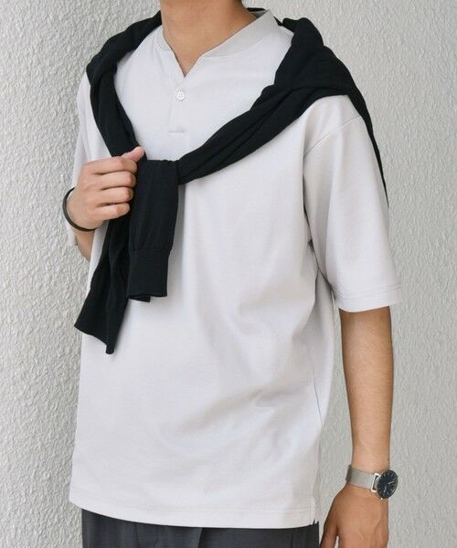 SHIPS / シップス Tシャツ | SHIPS any:〈接触冷感・遮熱・UVカット機能等〉サマーファンクション 鹿の子 ヘンリーネック Tシャツ◇ | 詳細11