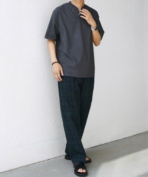 SHIPS / シップス Tシャツ | SHIPS any:〈接触冷感・遮熱・UVカット機能等〉サマーファンクション 鹿の子 ヘンリーネック Tシャツ◇ | 詳細20