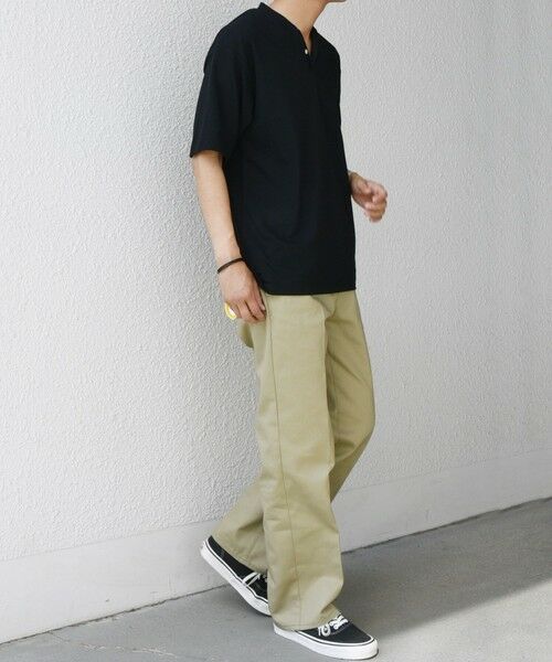 SHIPS / シップス Tシャツ | SHIPS any:〈接触冷感・遮熱・UVカット機能等〉サマーファンクション 鹿の子 ヘンリーネック Tシャツ◇ | 詳細28