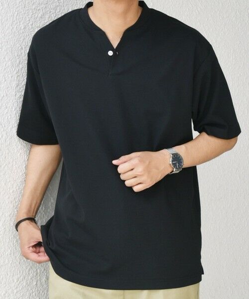 SHIPS / シップス Tシャツ | SHIPS any:〈接触冷感・遮熱・UVカット機能等〉サマーファンクション 鹿の子 ヘンリーネック Tシャツ◇ | 詳細29