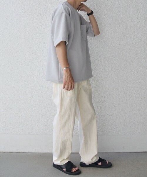 SHIPS / シップス Tシャツ | SHIPS any: 〈洗濯機可能〉フクレ ジャカード リラックス ポケット Tシャツ◇ | 詳細2