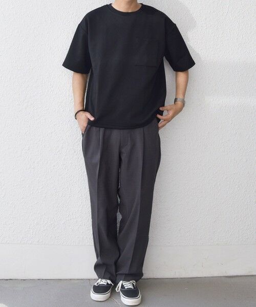 SHIPS / シップス Tシャツ | SHIPS any: 〈洗濯機可能〉フクレ ジャカード リラックス ポケット Tシャツ◇ | 詳細8