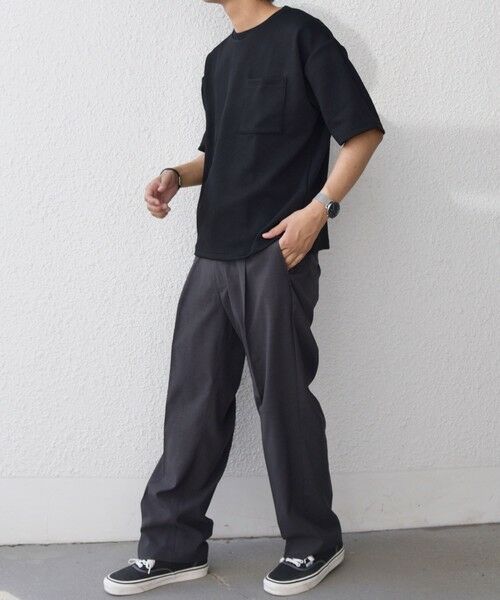 SHIPS / シップス Tシャツ | SHIPS any: 〈洗濯機可能〉フクレ ジャカード リラックス ポケット Tシャツ◇ | 詳細9