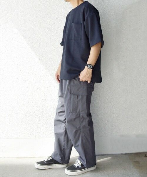 SHIPS / シップス Tシャツ | SHIPS any: 〈洗濯機可能〉フクレ ジャカード リラックス ポケット Tシャツ◇ | 詳細16