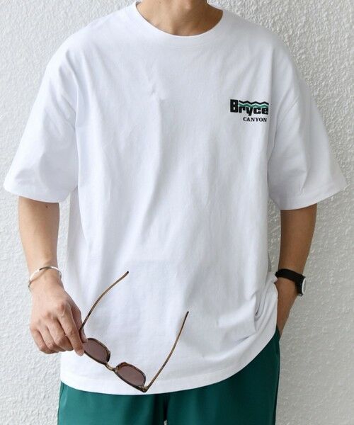 SHIPS / シップス Tシャツ | 【WEB限定】SHIPS any: NATIONAL PARK ヴィンテージライク ワンポイント プリント Tシャツ◇ | 詳細3