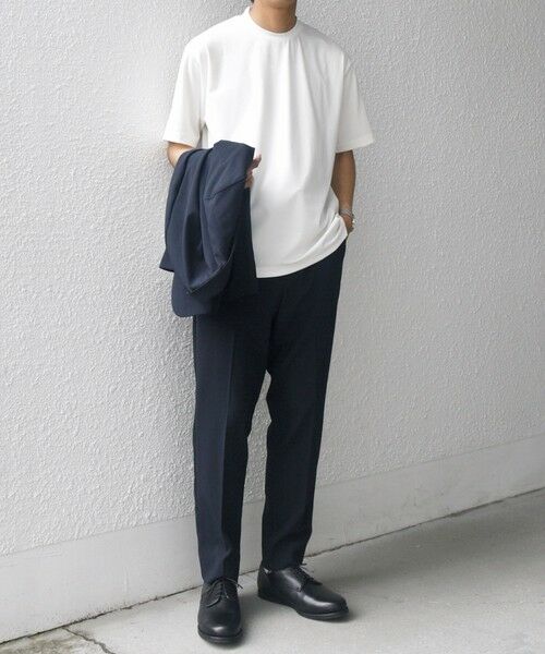 SHIPS / シップス Tシャツ | SHIPS any: JAPAN MADE クリアベアスムース スロープネック ジャケット Tシャツ | 詳細1