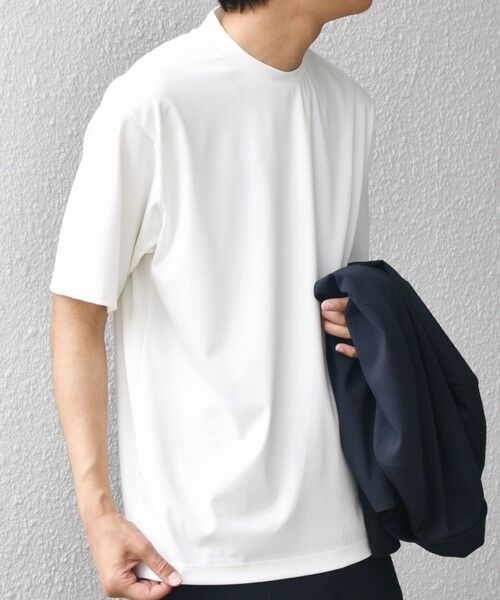 SHIPS / シップス Tシャツ | SHIPS any: JAPAN MADE クリアベアスムース スロープネック ジャケット Tシャツ | 詳細5