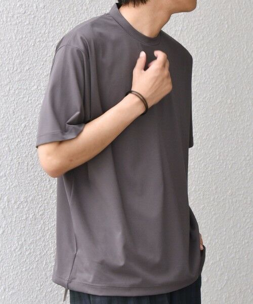 SHIPS / シップス Tシャツ | SHIPS any: JAPAN MADE クリアベアスムース スロープネック ジャケット Tシャツ | 詳細12