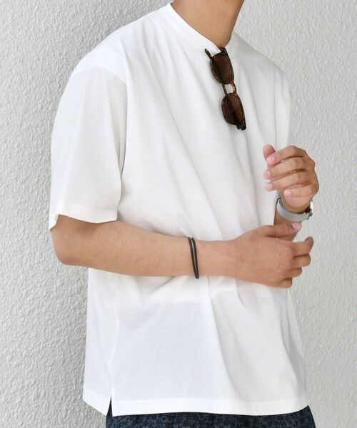 SHIPS / シップス Tシャツ | SHIPS any: JAPAN MADE ハイゲージ コットン リラックス リブネック Tシャツ◇(ホワイト)