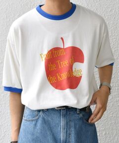 SHIPS / シップス Tシャツ | SCREEN STARS: レトロ プリント リンガー Tシャツ◇