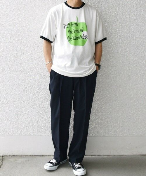 SHIPS / シップス Tシャツ | SCREEN STARS: レトロ プリント リンガー Tシャツ◇ | 詳細1