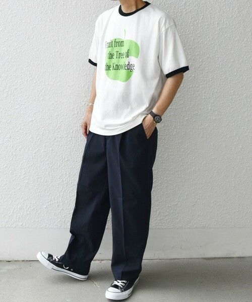 SHIPS / シップス Tシャツ | SCREEN STARS: レトロ プリント リンガー Tシャツ◇ | 詳細2