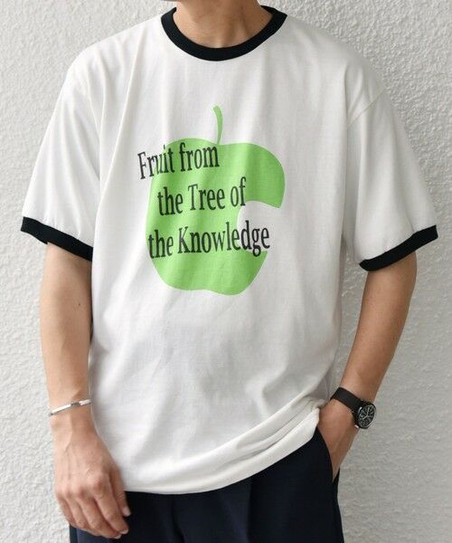 SHIPS / シップス Tシャツ | SCREEN STARS: レトロ プリント リンガー Tシャツ◇ | 詳細3