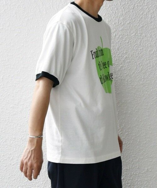 SHIPS / シップス Tシャツ | SCREEN STARS: レトロ プリント リンガー Tシャツ◇ | 詳細5