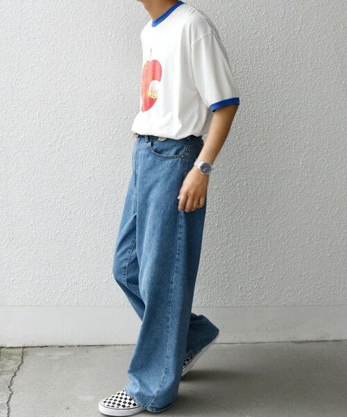 SHIPS / シップス Tシャツ | SCREEN STARS: レトロ プリント リンガー Tシャツ◇ | 詳細9