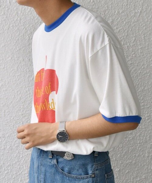 SHIPS / シップス Tシャツ | SCREEN STARS: レトロ プリント リンガー Tシャツ◇ | 詳細11