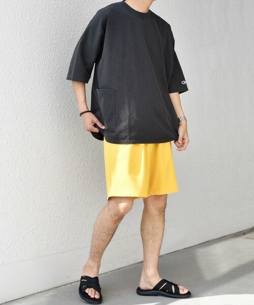 SHIPS / シップス Tシャツ | 【SHIPS any別注】Champion: ブリーチ ドルマン キャンプポケット Tシャツ◇ | 詳細2