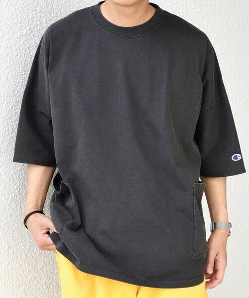 SHIPS / シップス Tシャツ | 【SHIPS any別注】Champion: ブリーチ ドルマン キャンプポケット Tシャツ◇ | 詳細3