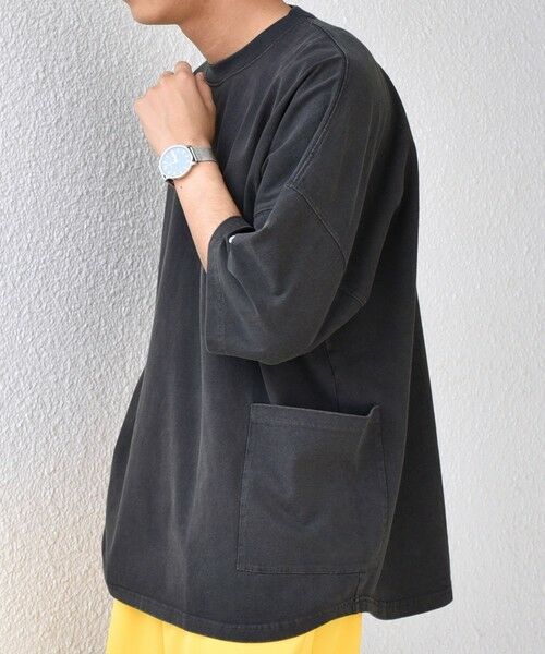 SHIPS / シップス Tシャツ | 【SHIPS any別注】Champion: ブリーチ ドルマン キャンプポケット Tシャツ◇ | 詳細4