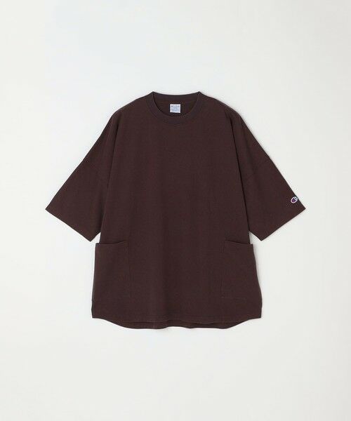 SHIPS / シップス Tシャツ | 【SHIPS any別注】Champion: ブリーチ ドルマン キャンプポケット Tシャツ◇ | 詳細13