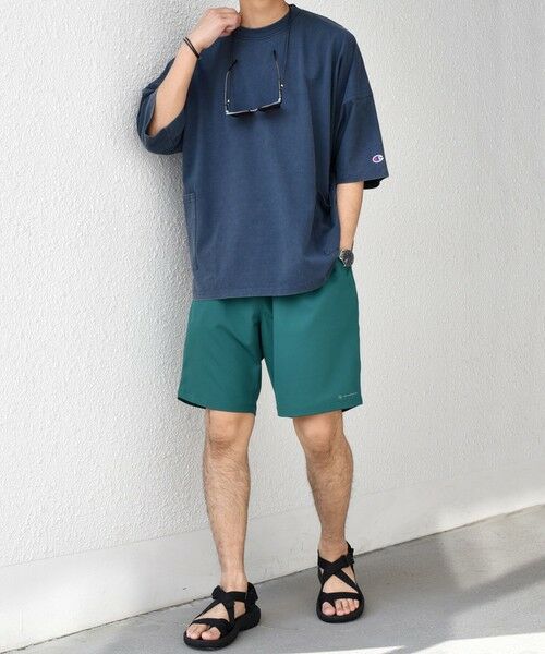 SHIPS / シップス Tシャツ | 【SHIPS any別注】Champion: ブリーチ ドルマン キャンプポケット Tシャツ◇ | 詳細27