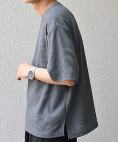 SHIPS / シップス Tシャツ | SHIPS any: ワッフル リラックス クルーネック Tシャツ◇