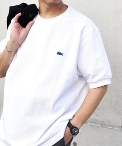SHIPS / シップス Tシャツ | 【SHIPS any別注】LACOSTE: ワンポイント ロゴ ピケ クルーネック Tシャツ 24SS◇