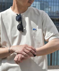 SHIPS / シップス Tシャツ | 【SHIPS any別注】LACOSTE: ワンポイント ロゴ ピケ クルーネック Tシャツ 24SS◇