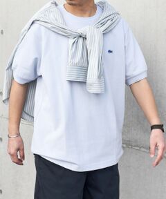 SHIPS / シップス Tシャツ | 【SHIPS any別注】LACOSTE: ワンポイント ロゴ ピケ クルーネック Tシャツ 24SS◇
