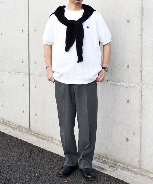 SHIPS / シップス Tシャツ | 【SHIPS any別注】LACOSTE: ワンポイント ロゴ ピケ クルーネック Tシャツ 24SS◇ | 詳細1