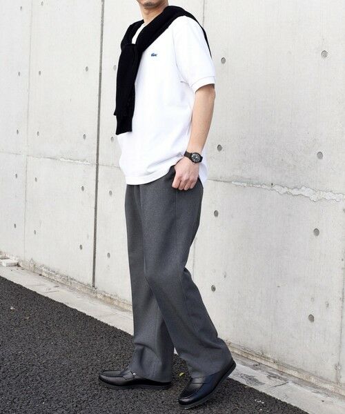 SHIPS / シップス Tシャツ | 【SHIPS any別注】LACOSTE: ワンポイント ロゴ ピケ クルーネック Tシャツ 24SS◇ | 詳細2