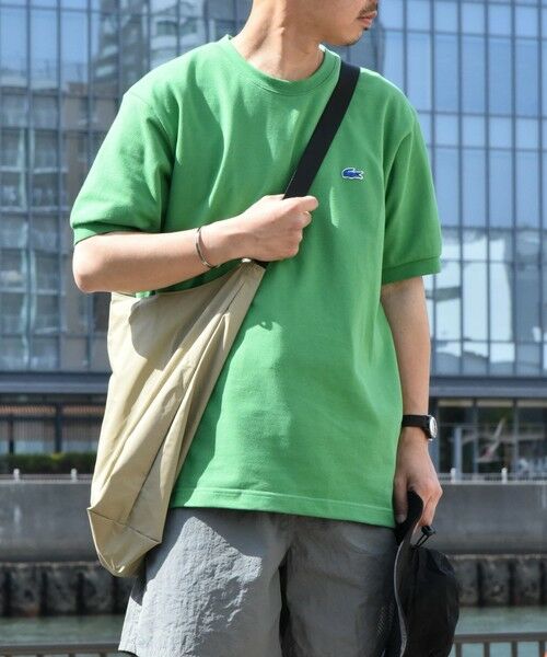 SHIPS / シップス Tシャツ | 【SHIPS any別注】LACOSTE: ワンポイント ロゴ ピケ クルーネック Tシャツ 24SS◇ | 詳細10
